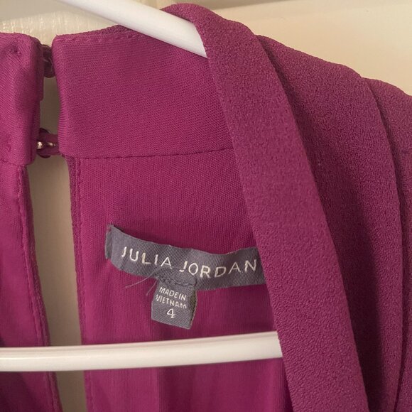 Julia Jordan Purple Belted Jumpsuit Size 4 - Picture 5 of 9